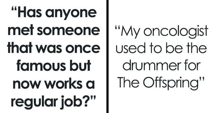 29 Once Famous People Who Traded In Stardom For A Regular Job