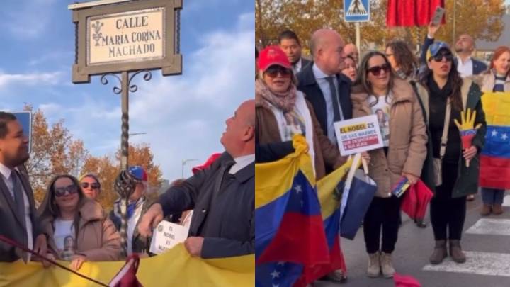 Inauguran una calle en honor a María Corina Machado y la libertad de Venezuela: este fue el país en que sucedió