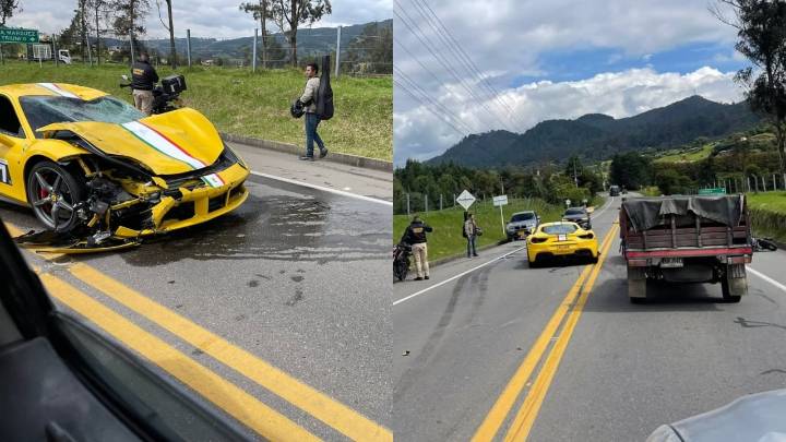 Identifican al motociclista que murió en grave accidente con un Ferrari: también se conoció quién iba en el carro deportivo