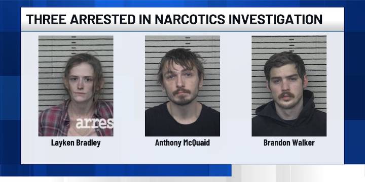 Three arrested in narcotics investigation