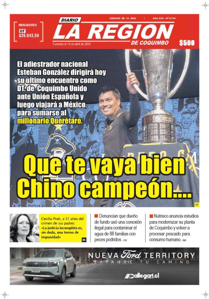 Edición Sábado 06 de Diciembre, 2025