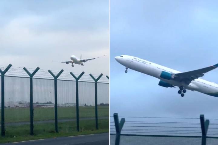 2 Planes Abort Landings at Last Possible Moment amid Extreme Winds in Heart
