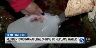 Waterbury residents turn to natural spring amid water outage