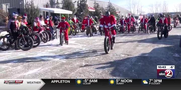 ‘Santa Cycle’ participants brave the cold to help raise money for Children’s Wisconsin