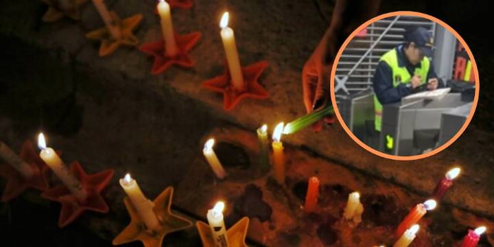 Guardia de seguridad de TransMilenio conmovió al prender una velita dentro de una estación