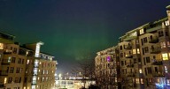 Edinburgh local captures stunning images of the Northern Lights over the city