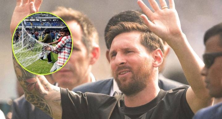 Decepción en India por breve aparición de Messi
