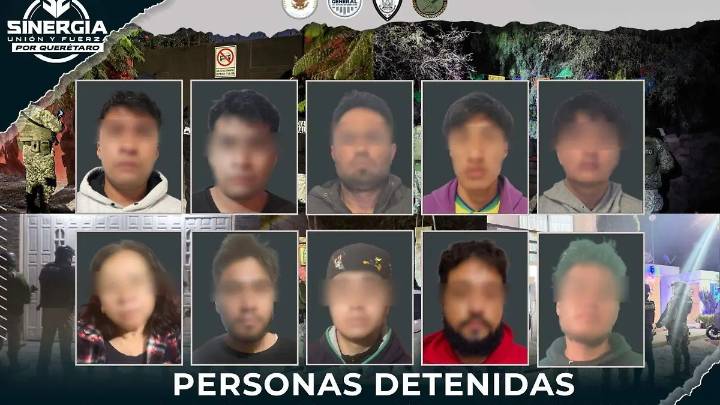 “Barren” La Estancia y detienen a 10 en cateos