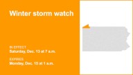 Winter storm watch in place for Southern Erie from Saturday to Monday