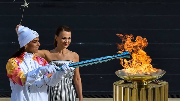 Italy receives Olympic flame for Milan Cortina 2026 Winter Games