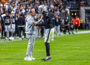 Raiders’ Pete Carroll embraces analytics for fourth-down decisions; Brock Bowers finally watches catch