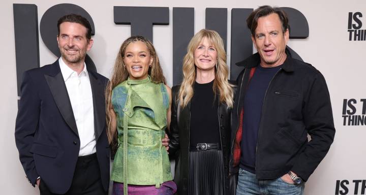 Bradley Cooper Joins Andra Day, Laura Dern, & Will Arnett at ‘Is This Thing On?’ Premiere in NYC | Andra Day, Blake Kane, Bradley Cooper, Calvin Knegten, Chloe Radcliffe, Is This Thing On?, Laura Dern