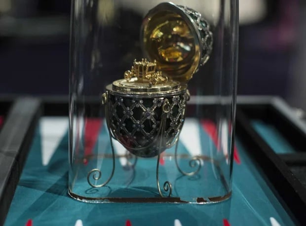 Diamond-encrusted Faberge egg recovered by police 6 days after man allegedly swallowed it