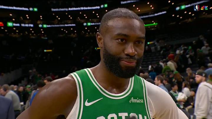 Watch Jaylen Brown discuss the Celtics’ win over the Knicks