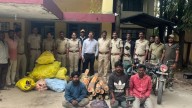 3 arrested for trying to steal sandalwood near Channarayapatna