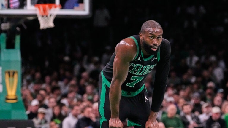 Jaylen Brown takes shot at 'flopping' MVPs