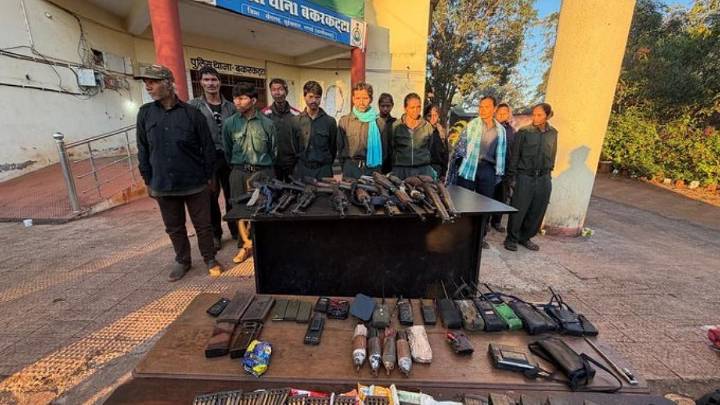 Top Maoist Leader Ramdher Majji, With ₹1-Crore Bounty On His Head, Surrenders With 11 Others In Chhattisgarh