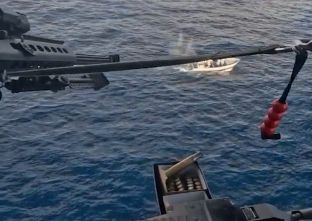 Coast Guard releases video of cocaine seizure in Pacific, showing shots fired at alleged drug boat