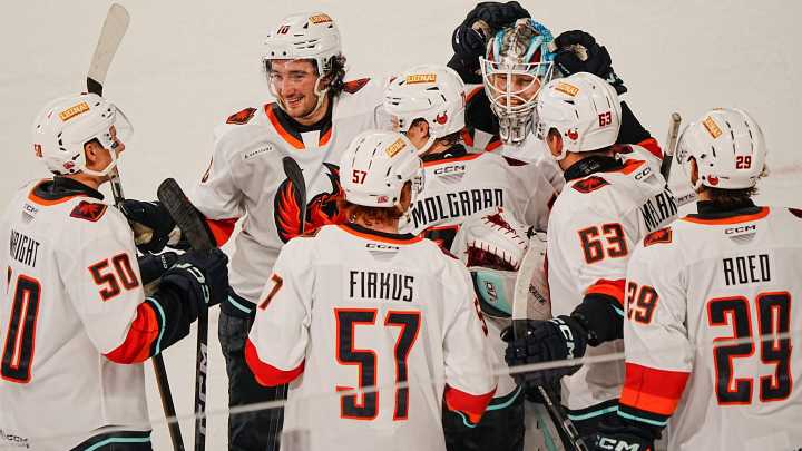 Firebirds tie game with 28 seconds left then win shootout over Texas