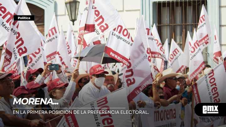 MORENA.. en la primera posición de la preferencia electoral