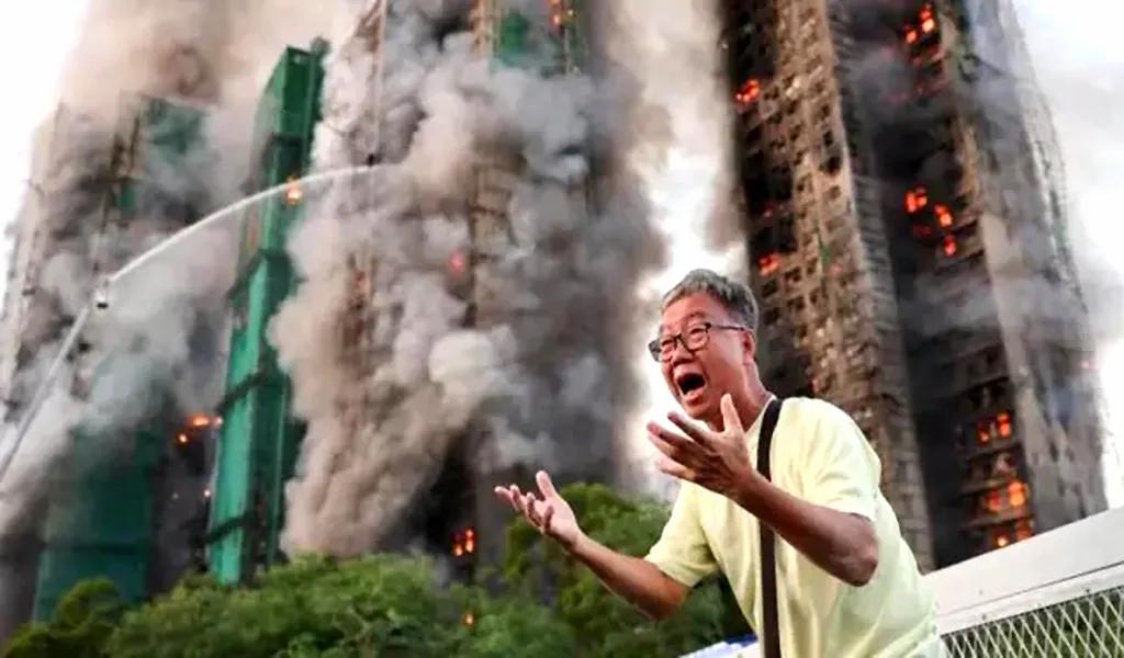 Hong Kong en shock: devastador incendio en complejo residencial cobra la vida de 159 personas
