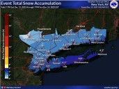 New Snowfall Map Reveals Up To 5 Inches Possible On Long Island As Storm Nears Tristate Region