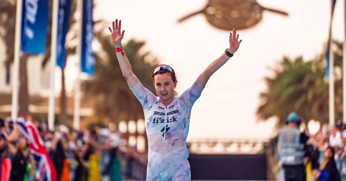 Manchester triathlete Georgia Taylor-Brown ends 'gap year' in style with second place in Qatar