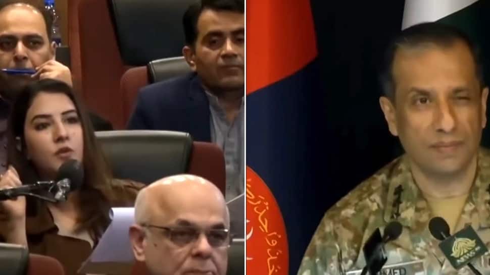 'Funeral Of Professionalism': Pakistani DG ISPR Trolled For Winking At Female Journalist On Camera