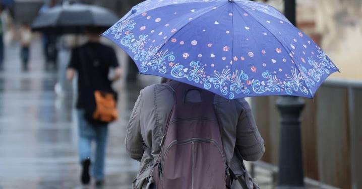 La Aemet activa el aviso amarillo por lluvia y viento en Málaga este viernes y sábado
