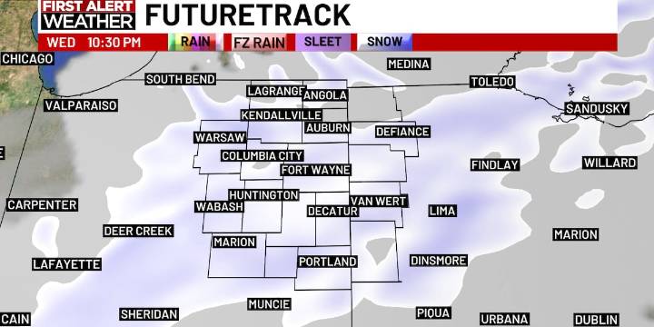 First Alert Forecast: Next round of snow tonight... less than an inch expected