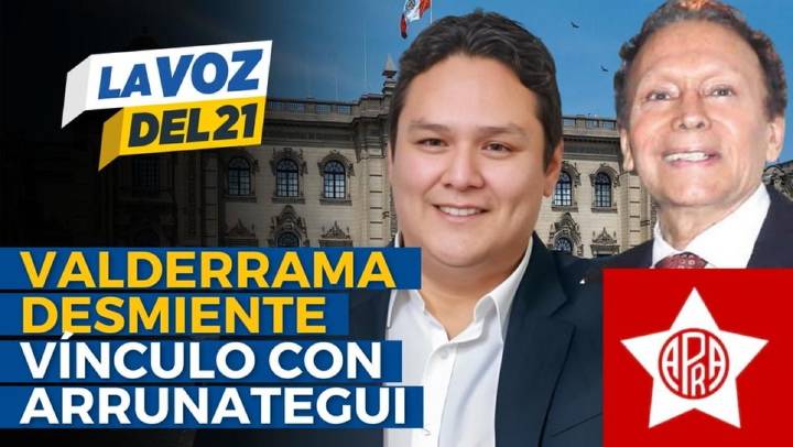 Enrique Valderrama aclara: “Arrunategui no está en mi equipo” sobre Elecciones 2026 en La Voz del 21