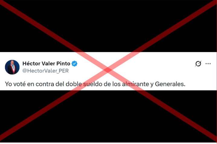 Es falso el dato del congresista Valer sobre que votó en contra de aprobar el doble sueldo de parlamentarios pensionistas