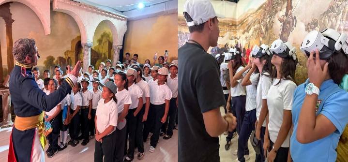 La Expo “Simón: De Niño a Libertador” llena de historia patria a niños de Monagas