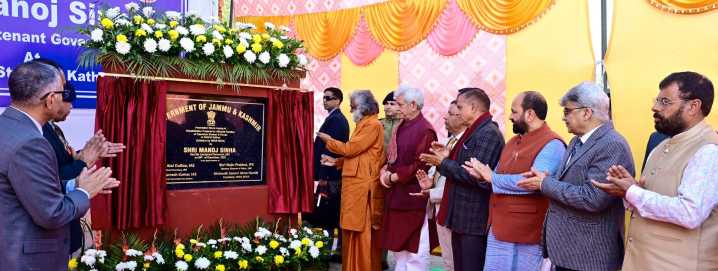 LG Manoj Sinha lays foundation stone for construction of 449 new homes for families affected due to recent natural calamities in Kathua and Samba