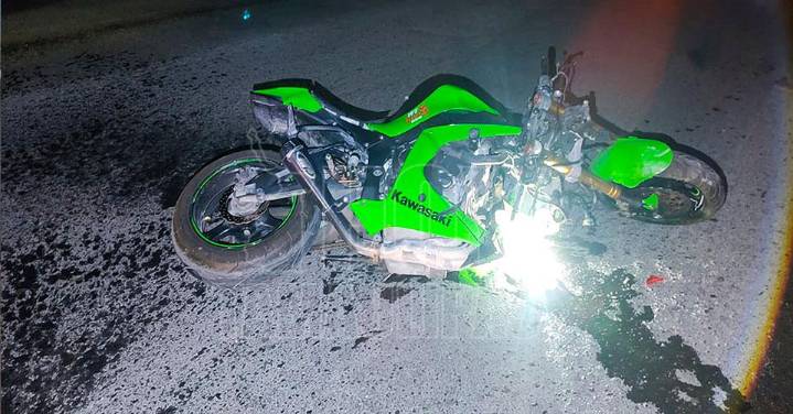 Motociclista y acompañante resultan lesionados tras choque en Nuevo Laredo