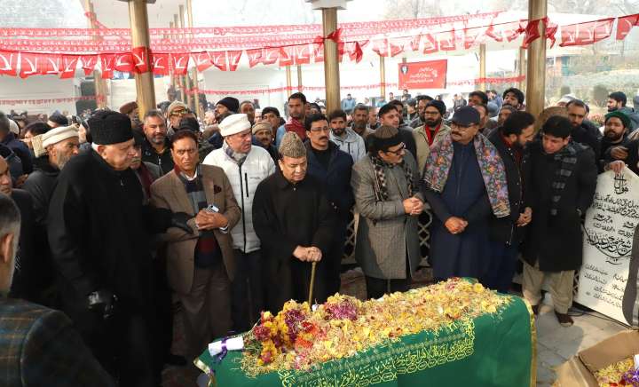 NC leaders, workers assemble at Naseem Bagh to commemorate late Sheikh Mohammad Abdullah’s 120th birth anniversary