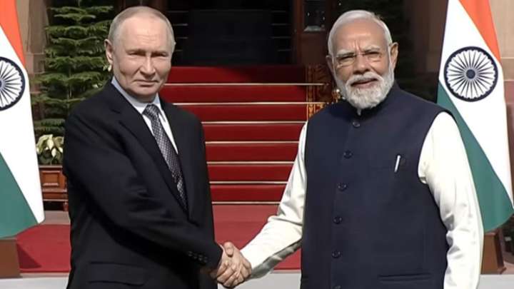 Diplomatic rendezvous: PM Modi receives President Putin at Hyderabad House ahead of India