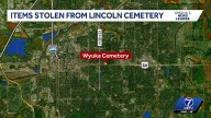 Police investigating thefts at Lincoln cemetery