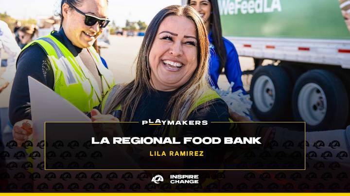 Lila Ramirez of Los Angeles Regional Food Bank named 13th Rams 'pLAymaker' of 2025