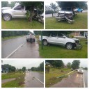 Un microsueño al volante provocó un choque en el acceso a Makallé: no hubo heridos