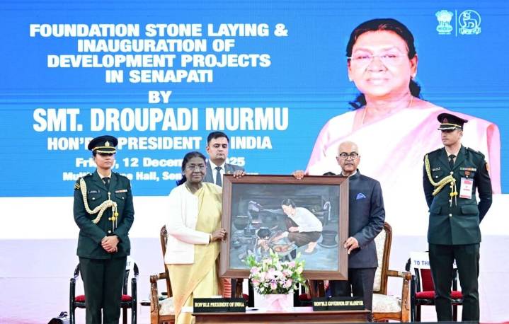 President Murmu pushes for inclusive development, peace efforts in Manipur’s hill districts