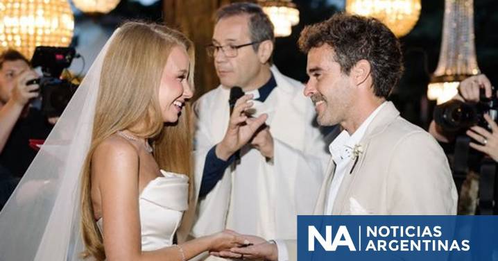 Las románticas imágenes de la boda de Nicolás Cabré y Rocío Pardo