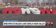 Wind gusts damage holiday light displays at ChristmasLand near Valley