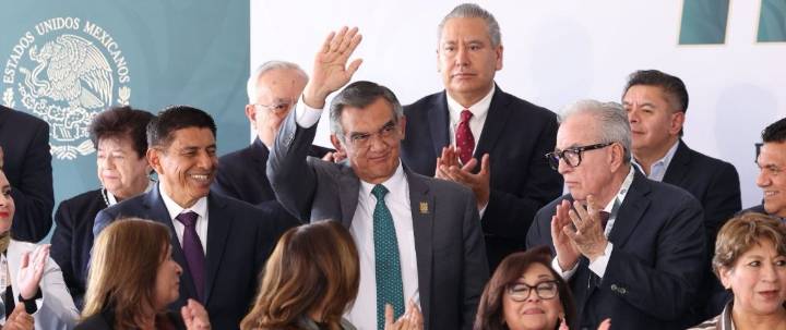 Américo Villarreal fortalece agenda de salud; asiste a Asamblea del IMSS encabezada por Sheinbaum