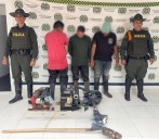 Por explotación ilícita de recursos naturales, fueron capturados en el Hobo Huila