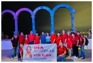 Caminata, Lazo Vivo y luces rojas en recuerdo del Día de la Lucha contra el Sida en Puerto Vallarta