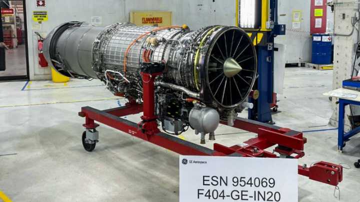 GE Aerospace hands over fifth F404-IN20 engine to HAL