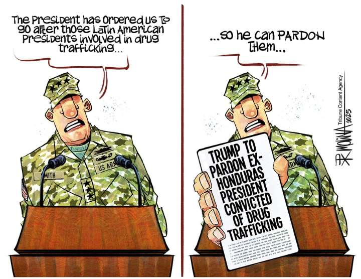 Cartoon: Going after drug traffickers