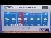 10 Weather: Thursday evening forecast