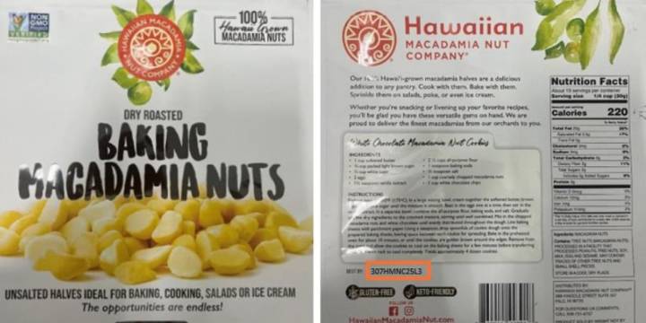 Hawaiian macadamia nuts recalled after potential salmonella contamination